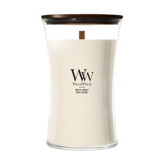 Woodwick White Honey Large kaars