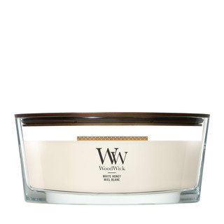 Woodwick White Honey Ellipse kaars