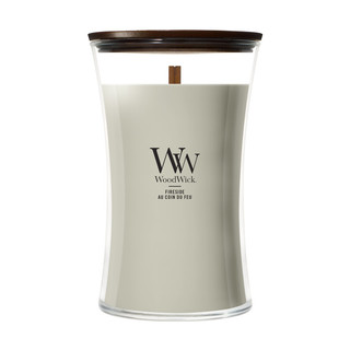 Woodwick Fireside Large kaars