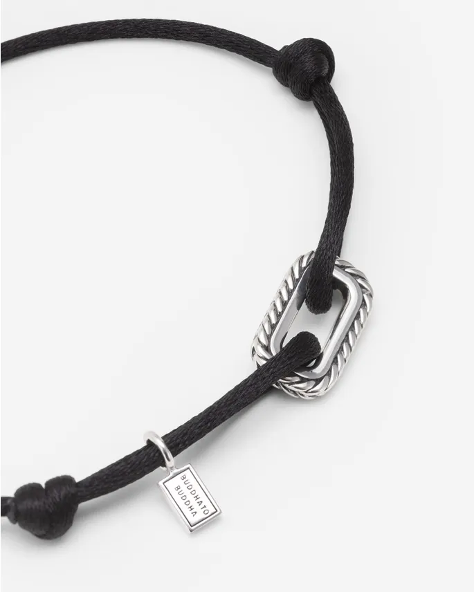 Buddha to Buddha Barbara Koord Armband Zwart