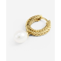 Buddha to Buddha Barbara Pearl Oorbellen verguld goud