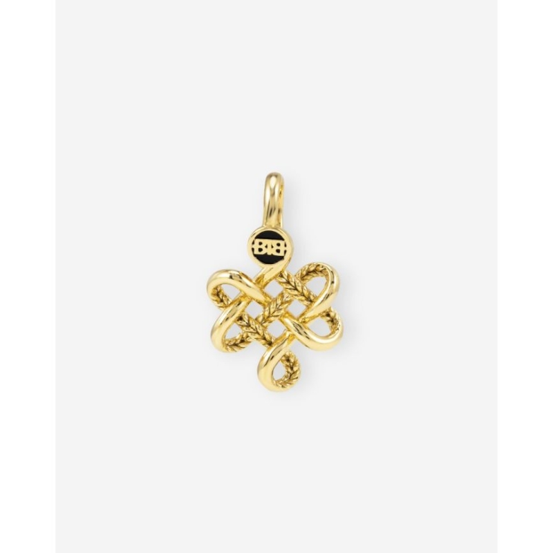 Buddha to Buddha Pendant Endless Knot XS verguld goud