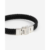 Buddha to Buddha Barbara Leer Zwart Armband