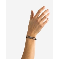 Buddha to Buddha Koord Armband Endless Knot Zwart