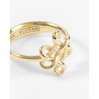 Buddha to Buddha Endless Knot Ring Verguld Goud