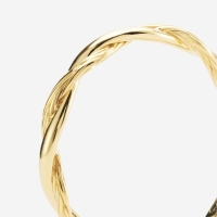 Buddha to Buddha Katja Stacking Ring Twist Verguld Goud