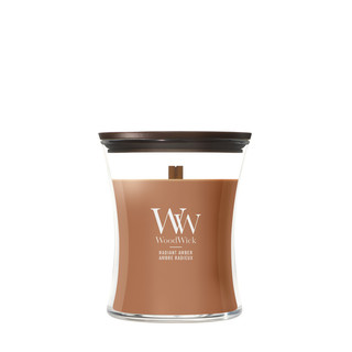 Woodwick Radiant Amber Medium Kaars