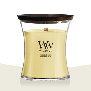 Woodwick Yuzu Vetiver Mini Kaars