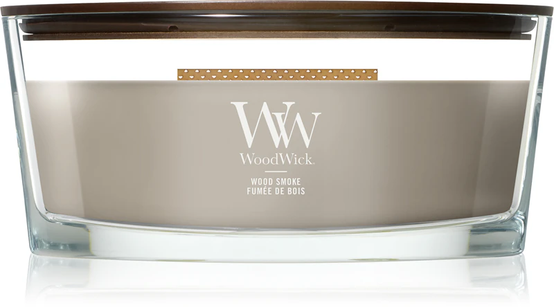 Woodwick Wood Smoke Ellipse Kaars