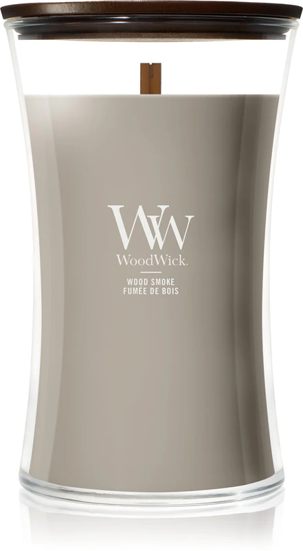 Woodwick Wood Smoke Large Kaars