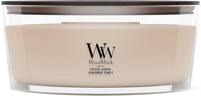 Woodwick Crystal Ginger Ellipse Kaars