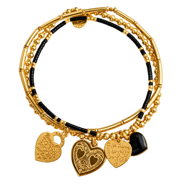 Joy Jewellery Bali by Sol Noa Set Zwart Gold