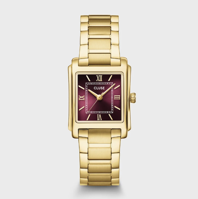 Cluse Angl&eacute;e Goud Bordeaux