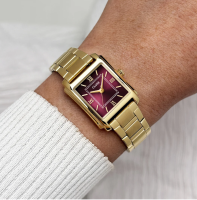 Cluse Angl&eacute;e Goud Bordeaux