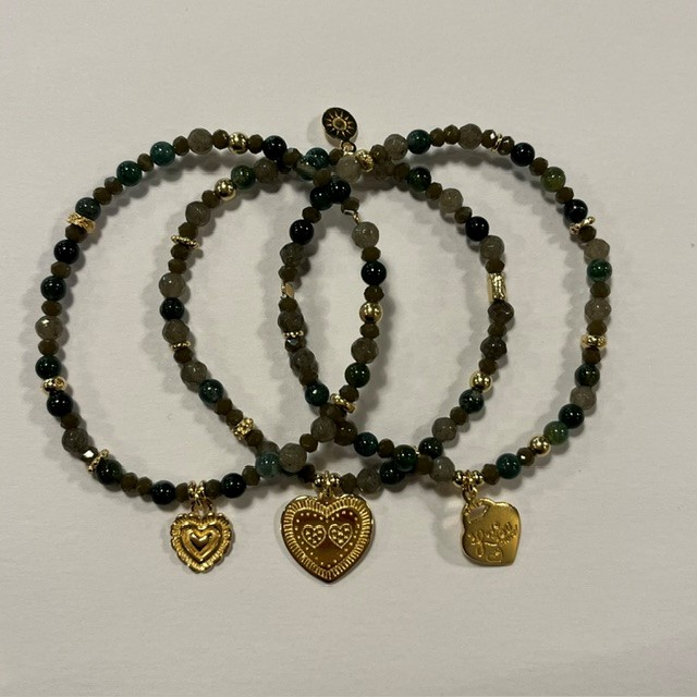 Joy Jewellery Bali by Sol Gigi Set Green Gold