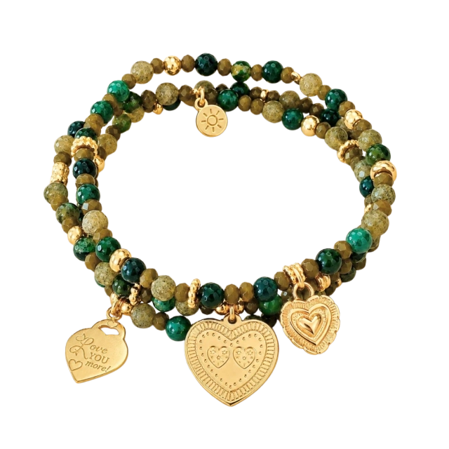 Joy Jewellery Bali by Sol Gigi Set Green Gold